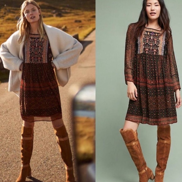 Anthropologie boho midi dress - Picture 2 of 8